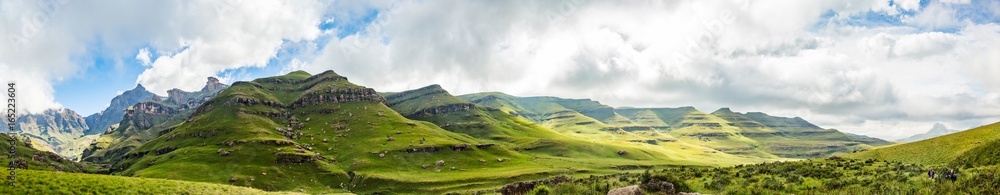 Rock formations of the Drakensberge at the Mkhomazi Wilderness area