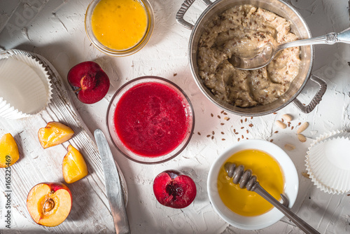 Wallpaper Mural Peanut butter paste, fruit puree and honey for tartlets Torontodigital.ca