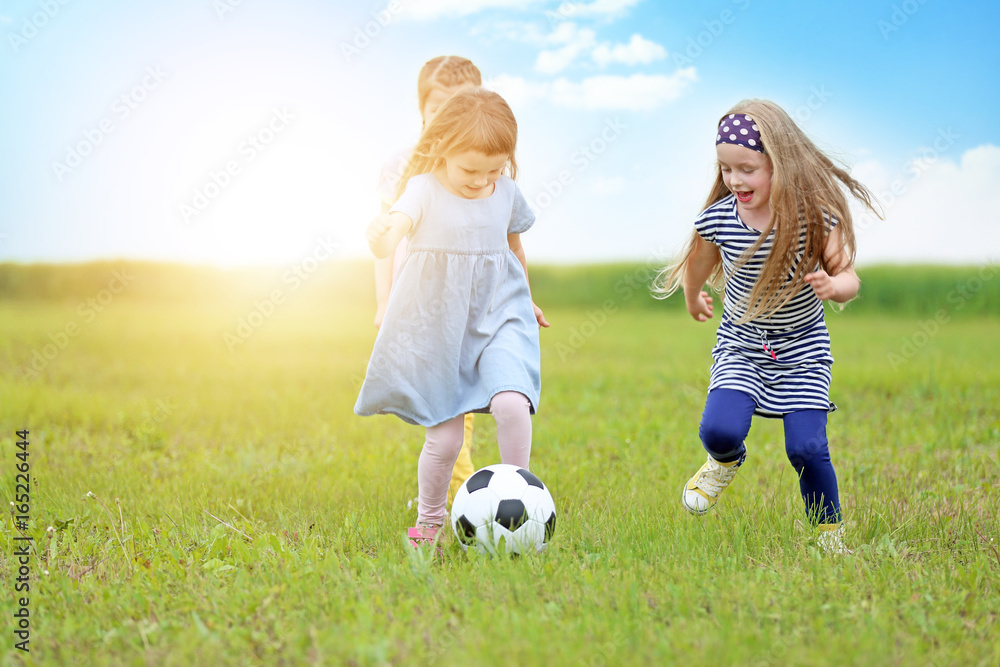 Children having fun outdoor