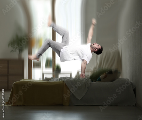 Sleep paralysis concept. Yo...