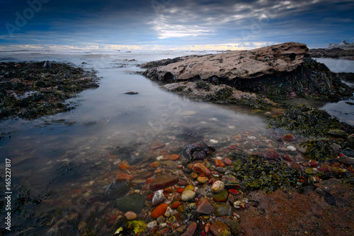 Colourful Evening Coast in Arbroath, Scotland