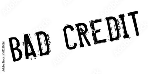 Bad Credit rubber stamp. Grunge design with dust scratches. Effects can be easily removed for a clean, crisp look. Color is easily changed.