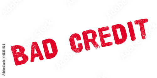Bad Credit rubber stamp. Grunge design with dust scratches. Effects can be easily removed for a clean, crisp look. Color is easily changed.