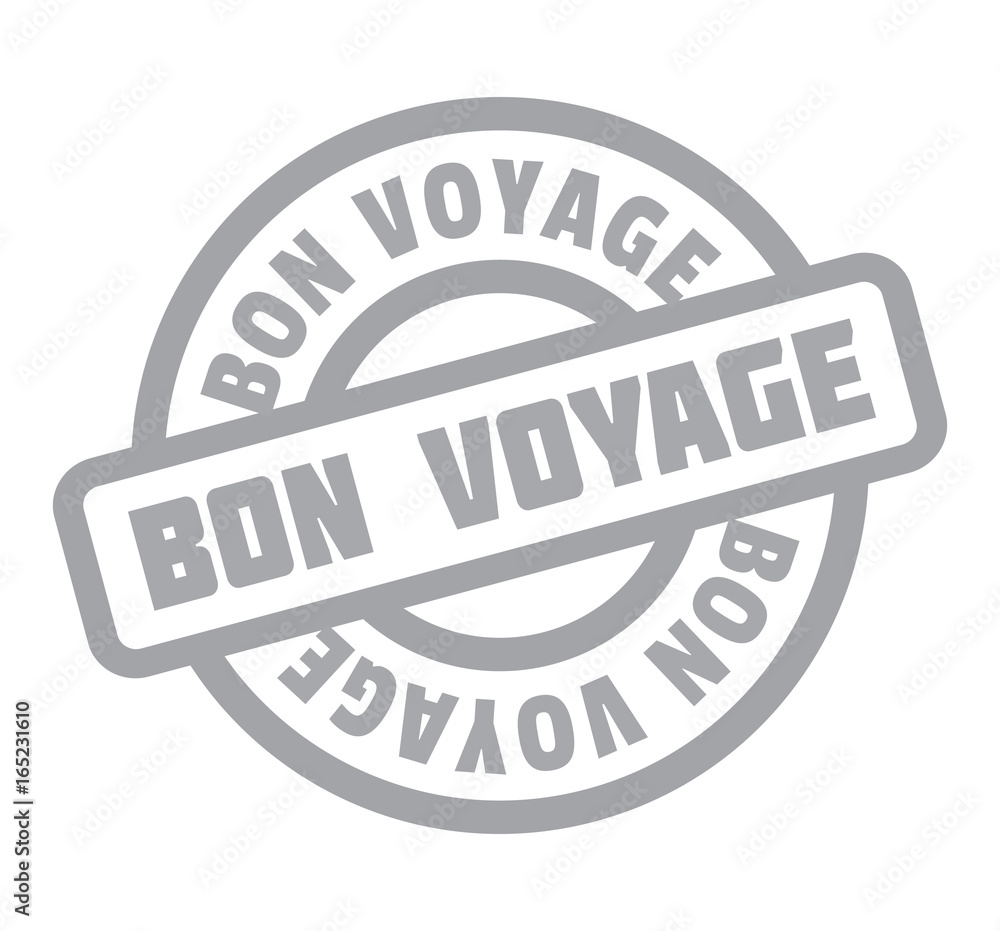 Bon Voyage rubber stamp. Grunge design with dust scratches. Effects can be easily removed for a clean, crisp look. Color is easily changed. Bon Voyage rubber stamp. Grunge design with dust scratches. Effects can be easily removed for a clean, crisp look. Color is easily changed.