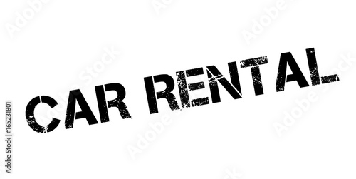 Car Rental rubber stamp. Grunge design with dust scratches. Effects can be easily removed for a clean, crisp look. Color is easily changed.