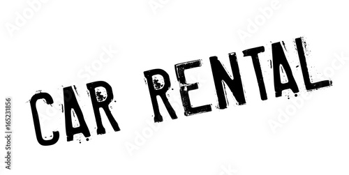 Car Rental rubber stamp. Grunge design with dust scratches. Effects can be easily removed for a clean, crisp look. Color is easily changed.