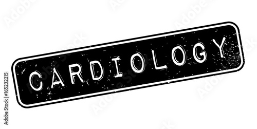Cardiology rubber stamp. Grunge design with dust scratches. Effects can be easily removed for a clean, crisp look. Color is easily changed.