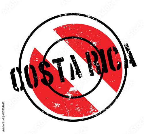 Costa Rica rubber stamp. Grunge design with dust scratches. Effects can be easily removed for a clean, crisp look. Color is easily changed.