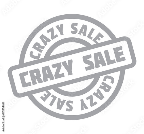 Crazy Sale rubber stamp. Grunge design with dust scratches. Effects can be easily removed for a clean, crisp look. Color is easily changed.