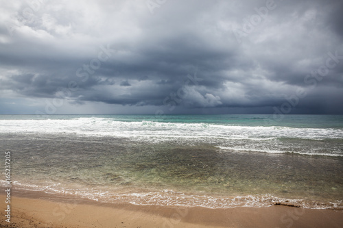 Beach and coming storm