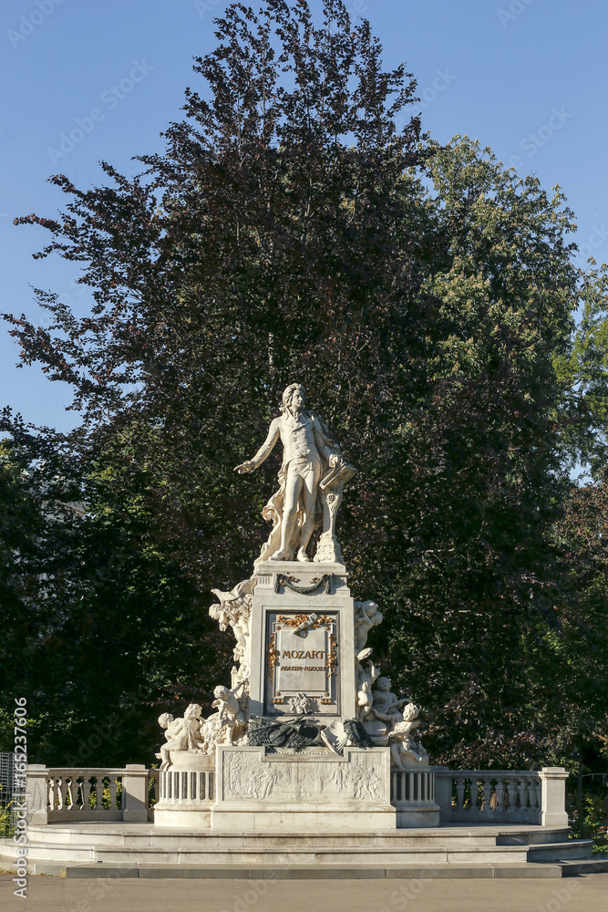 Vienna, statue of Mozart