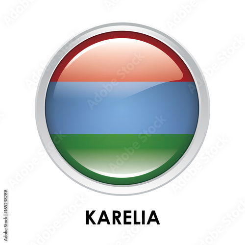 Round flag of Karelia Free Download Round flag of Karelia - GFXLoad