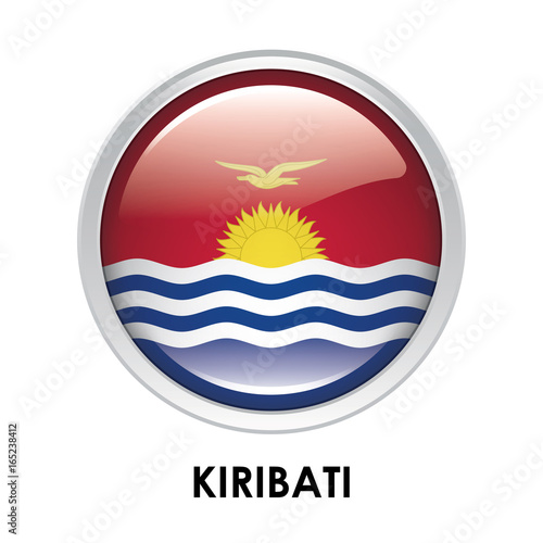 Round flag of Kiribati