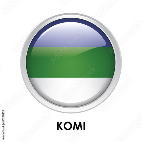 Round flag of Komi Free Download Round flag of Komi - GFXLoad