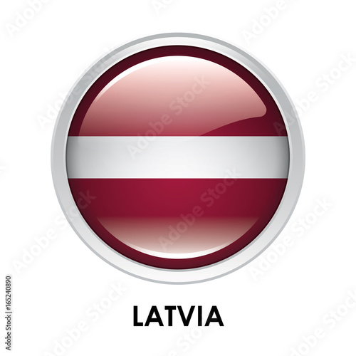 Free Download Round flag of Latvia - GFXLoad