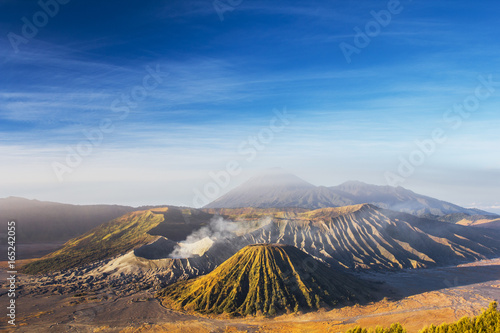 Mount Bromo blue sky day time nature landscape background