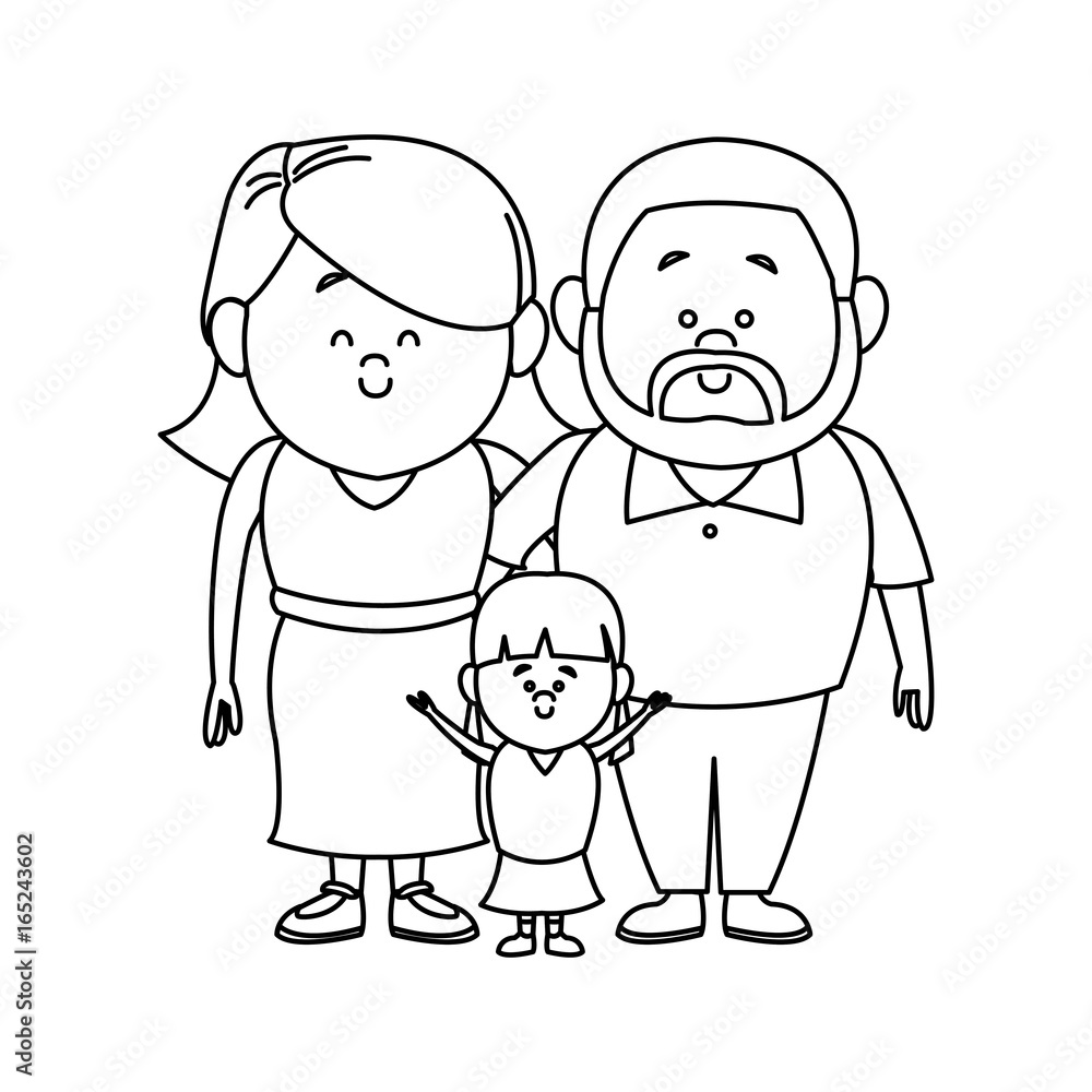 portrait of a happy young family dad daughter and mother portrait of a happy young family dad daughter and mother