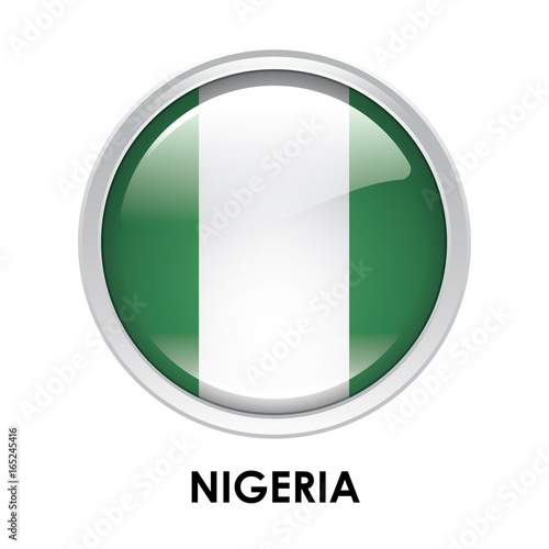 Free Download Round flag of Nigeria - GFXLoad