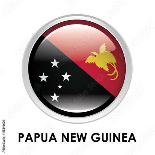 Round flag of Papua New Guinea