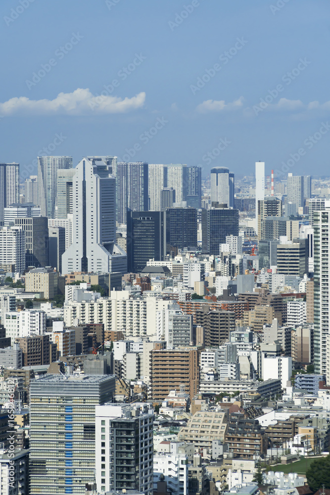 東京風景　三田　田町方面　街並み