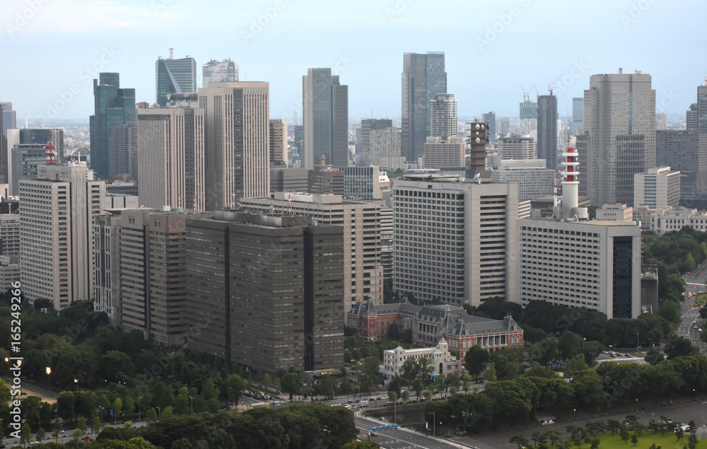 日本の東京都市風景(霞が関の官庁街やビル群など) 日本の東京都市風景(霞が関の官庁街やビル群など)
