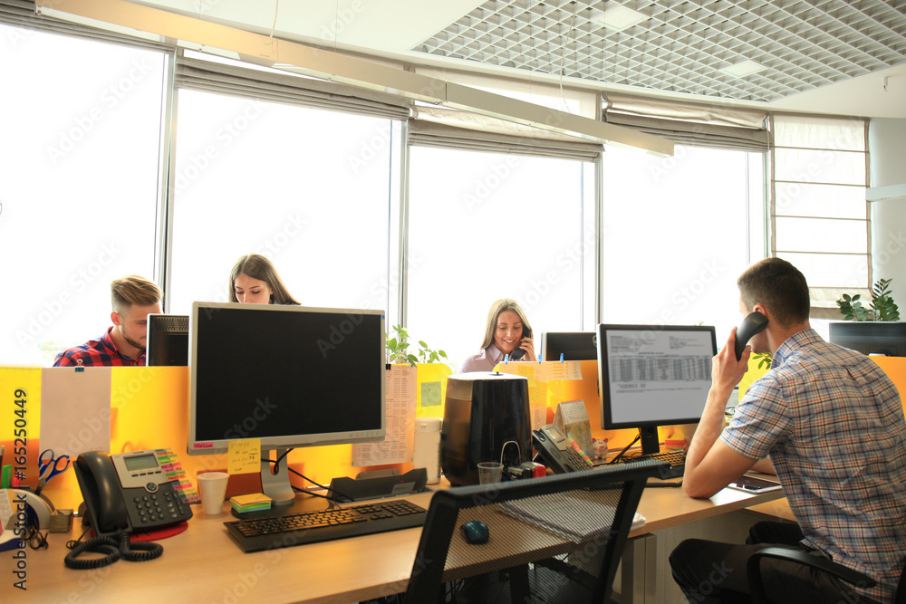 Business team discussion customer the service concept. Business team discussion customer the service concept.