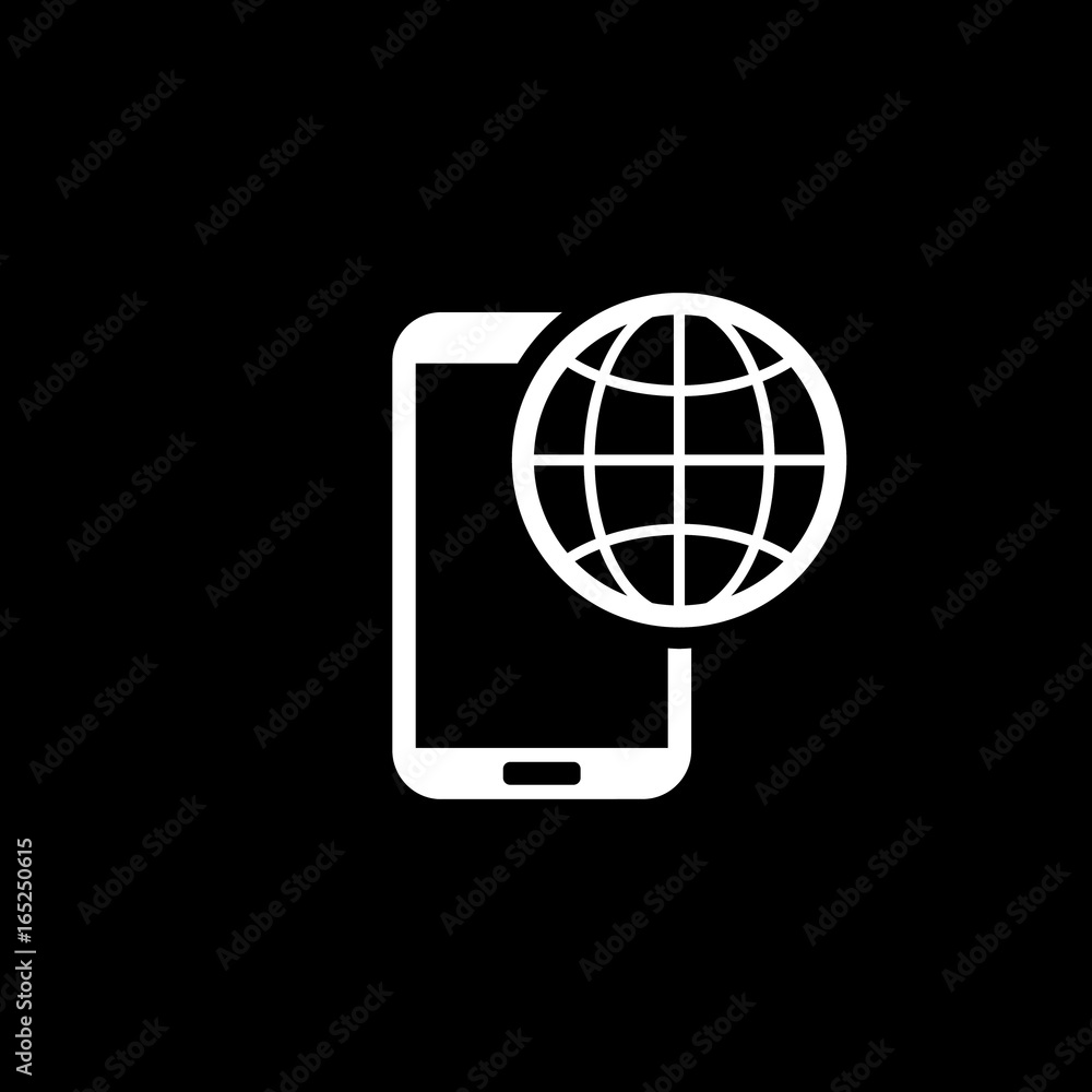 International Roaming Icon. Flat Design. International Roaming Icon. Flat Design.