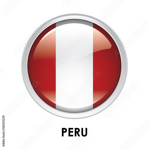 Free Download Round flag of Peru - GFXLoad