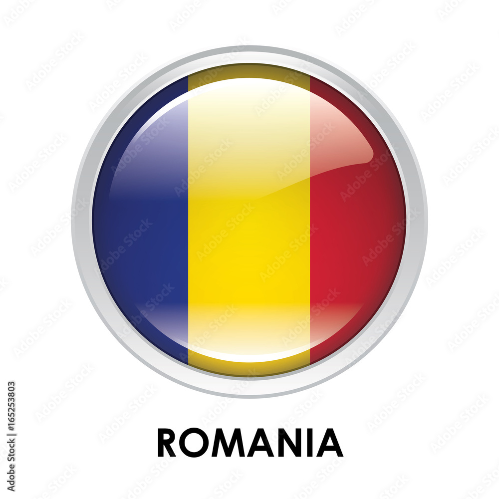 Fototapeta premium Round flag of Romania