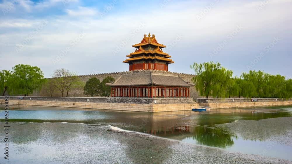 Time lapse video of Forbidden city in Beijing, China Time lapse video of Forbidden city in Beijing, China