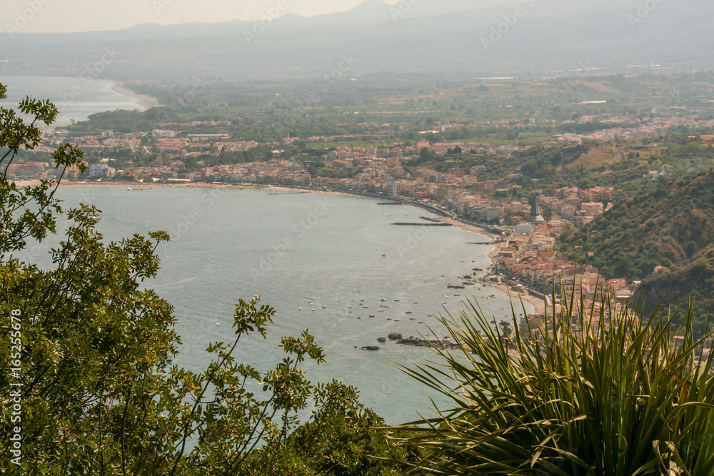 The coast of Taormina,