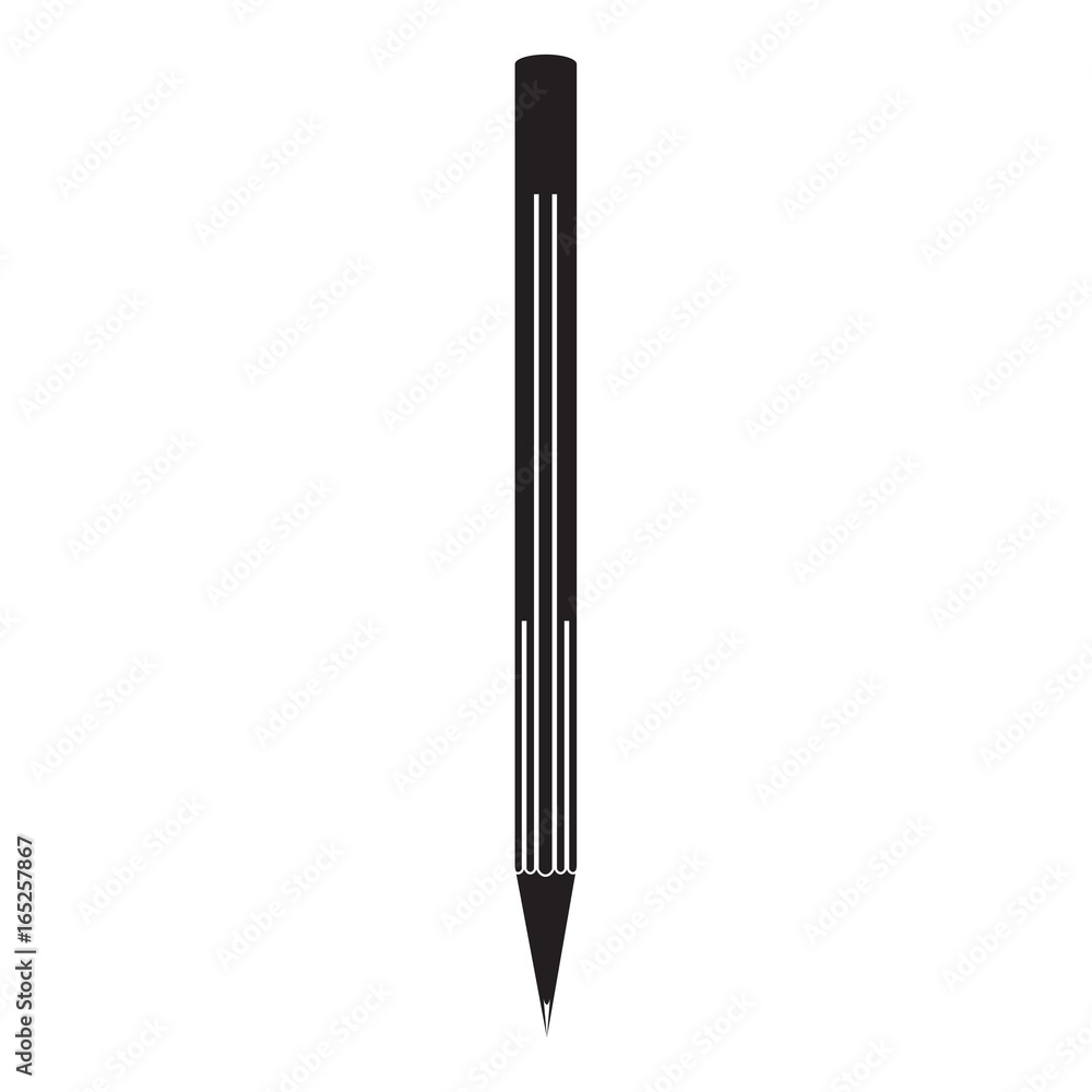Vector pencil flat icon Vector pencil flat icon