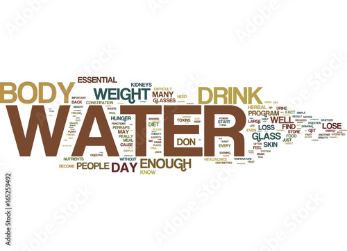 THE MOST UNDER RATED ASPECT OF WEIGHT LOSS Text Background Word Cloud Concept