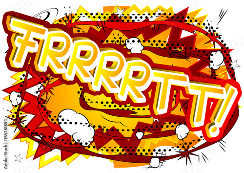 Frrrrtt! - Vector illustrated comic book style expression.