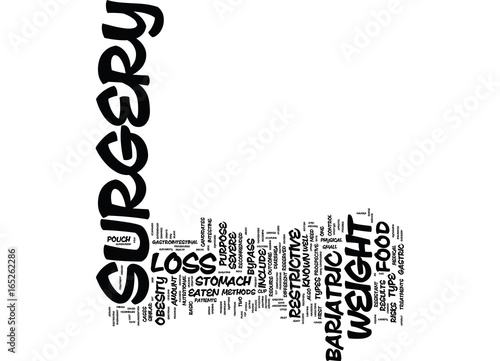 THE LAST RESORT WEIGHT LOSS SURGERY Text Background Word Cloud Concept