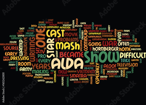 THE IRONIES OF MASH Text Background Word Cloud Concept