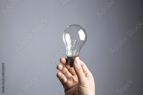 hand holding a bulb