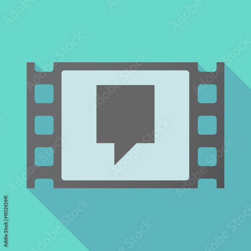 Long shadow film frame with a tooltip