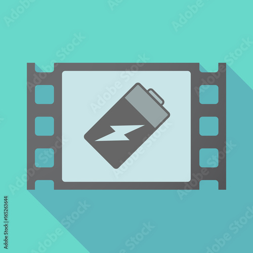 Long shadow film frame with a battery
