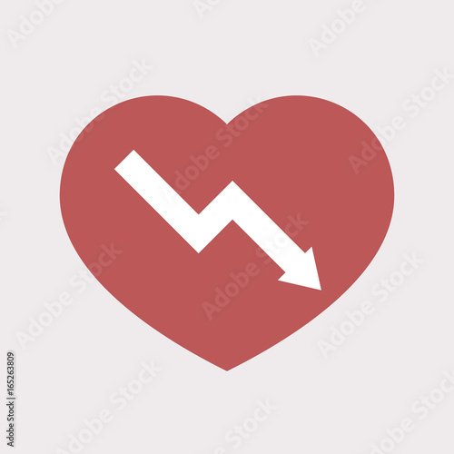 Isolated heart with a descending graph