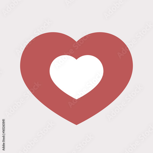 Isolated heart with a heart