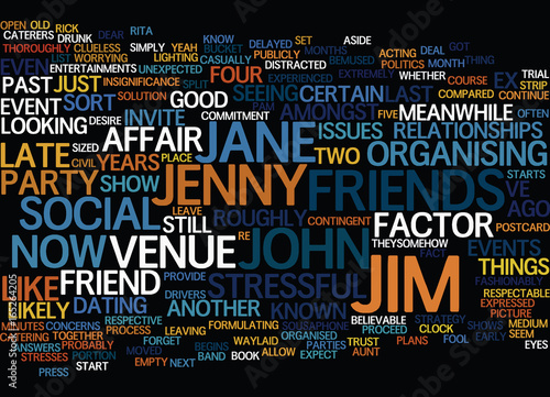 THE EX FACTOR Text Background Word Cloud Concept