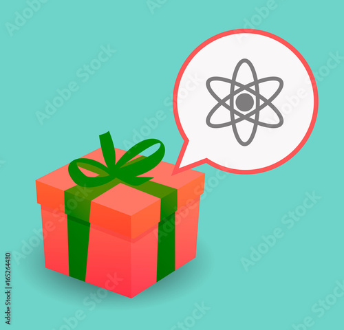 Long shadow present with an atom
