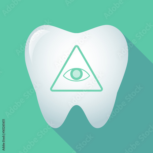 Long shadow tooth with an all seeing eye