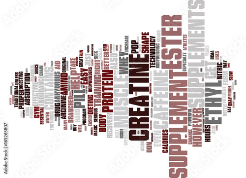 THE EASY WAY TO GET IN SHAPE POP A PILL TAKE A SUPPLEMENT Text Background Word Cloud Concept