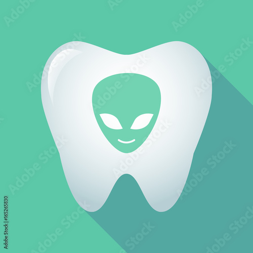 Long shadow tooth with an alien face