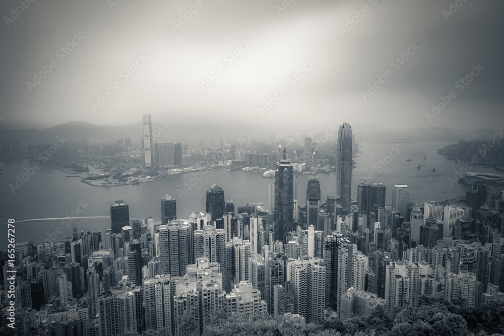 Hongkong peak view at day