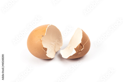 broken egg shell to made a food