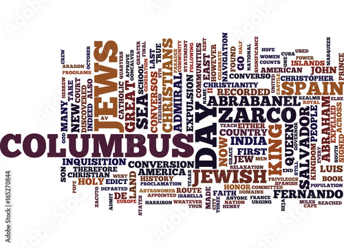THE COLUMBUS AMERICAN HISTORY NEVER KNEW Text Background Word Cloud Concept