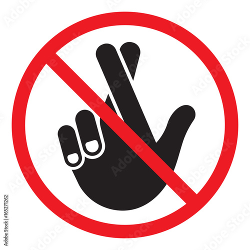 conceptual symbol for prohibition of breaking promises